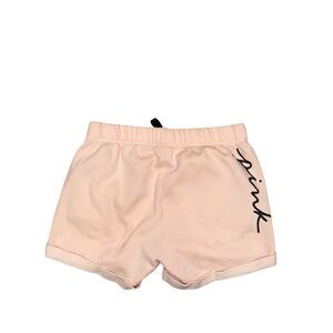 vs pink baby pink with black graphic lounge shorts